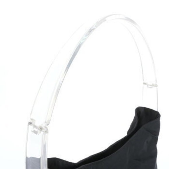 Prada Shoulder Bag clear handle black - Picture 5 of 11